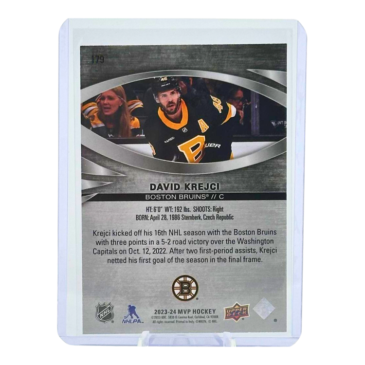 The Adventure Stadium 2023-24 Upper Deck MVP David Krejci
