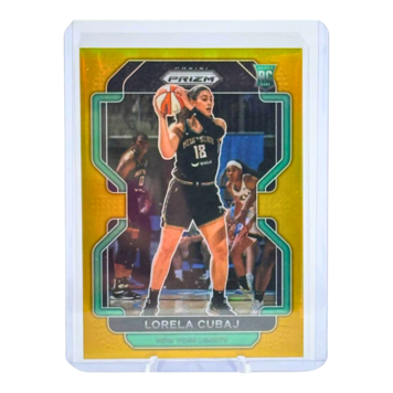 The Adventure Stadium 2022 Panini WNBA Prizm Lorela Cubaj Gold 05/10