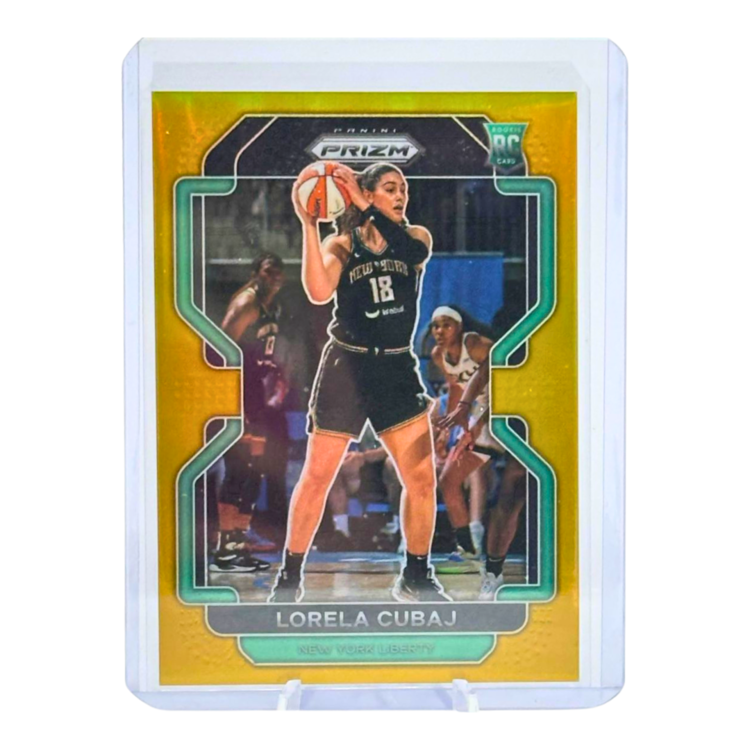 The Adventure Stadium 2022 Panini WNBA Prizm Lorela Cubaj Gold 05/10