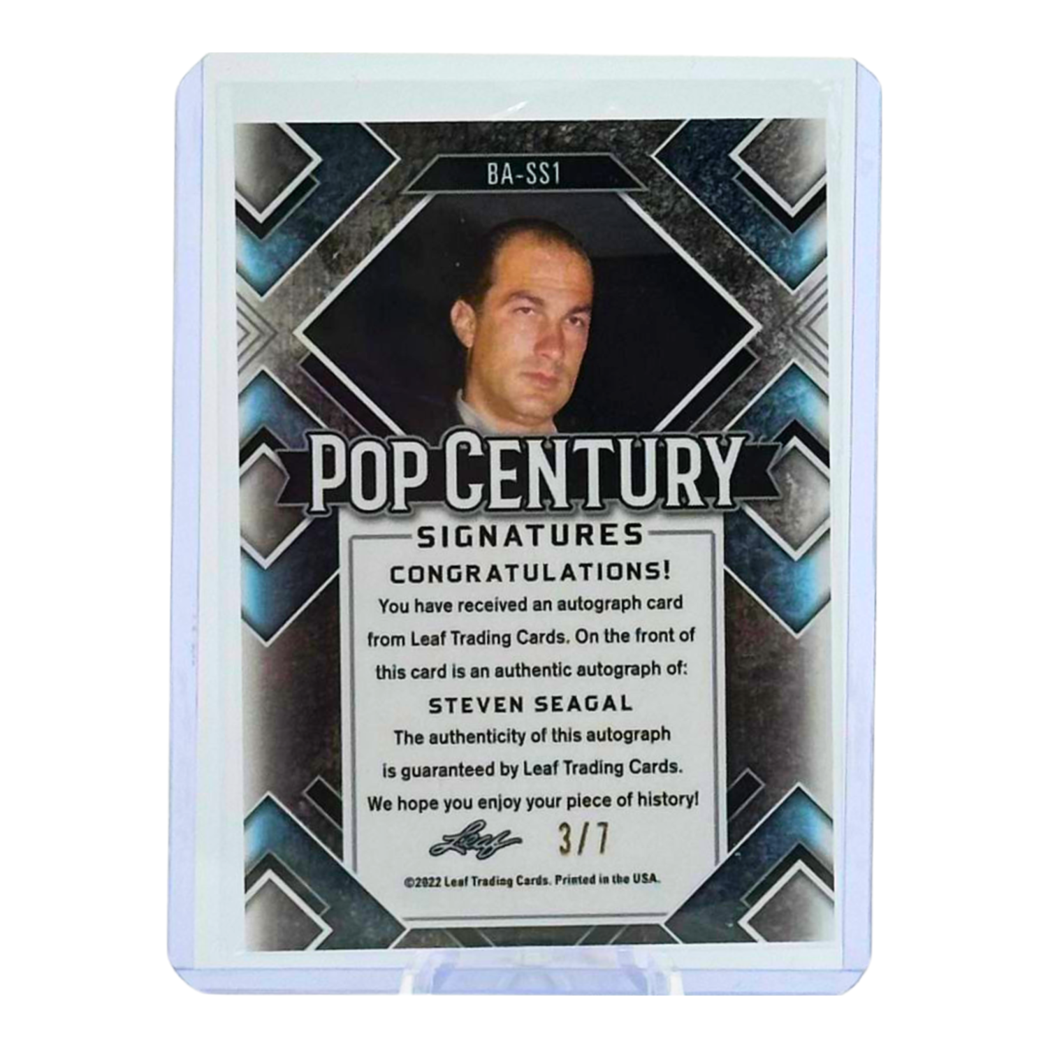 2023 Pop Century テッサ・トンプソン 直筆サインカード 2/15 2023 Leaf Pop Century Auto Black Wave * 1st * Joe Pistone