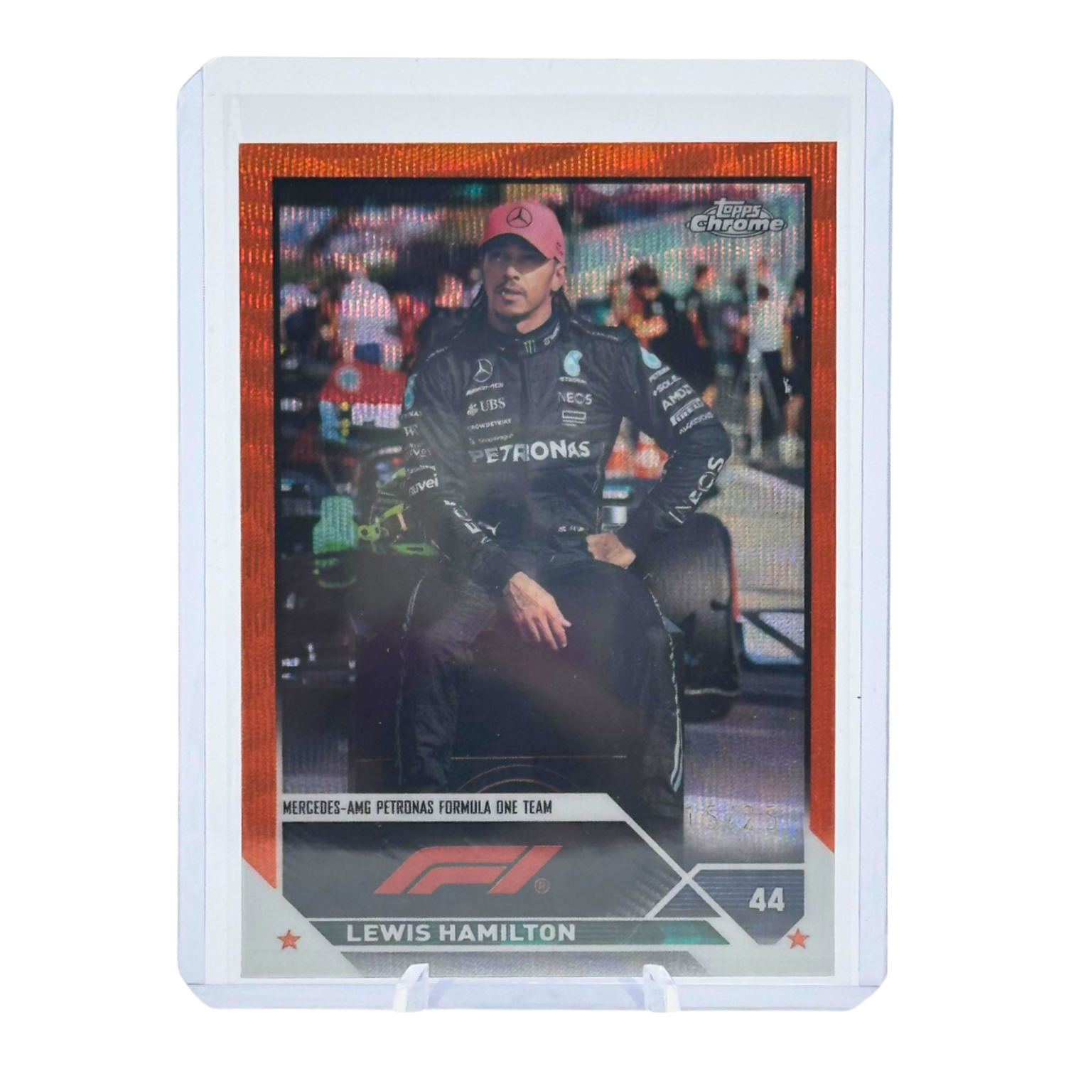 The Adventure Begins | 2023 Topps Chrome F1 Lewis Hamilton 15/25 