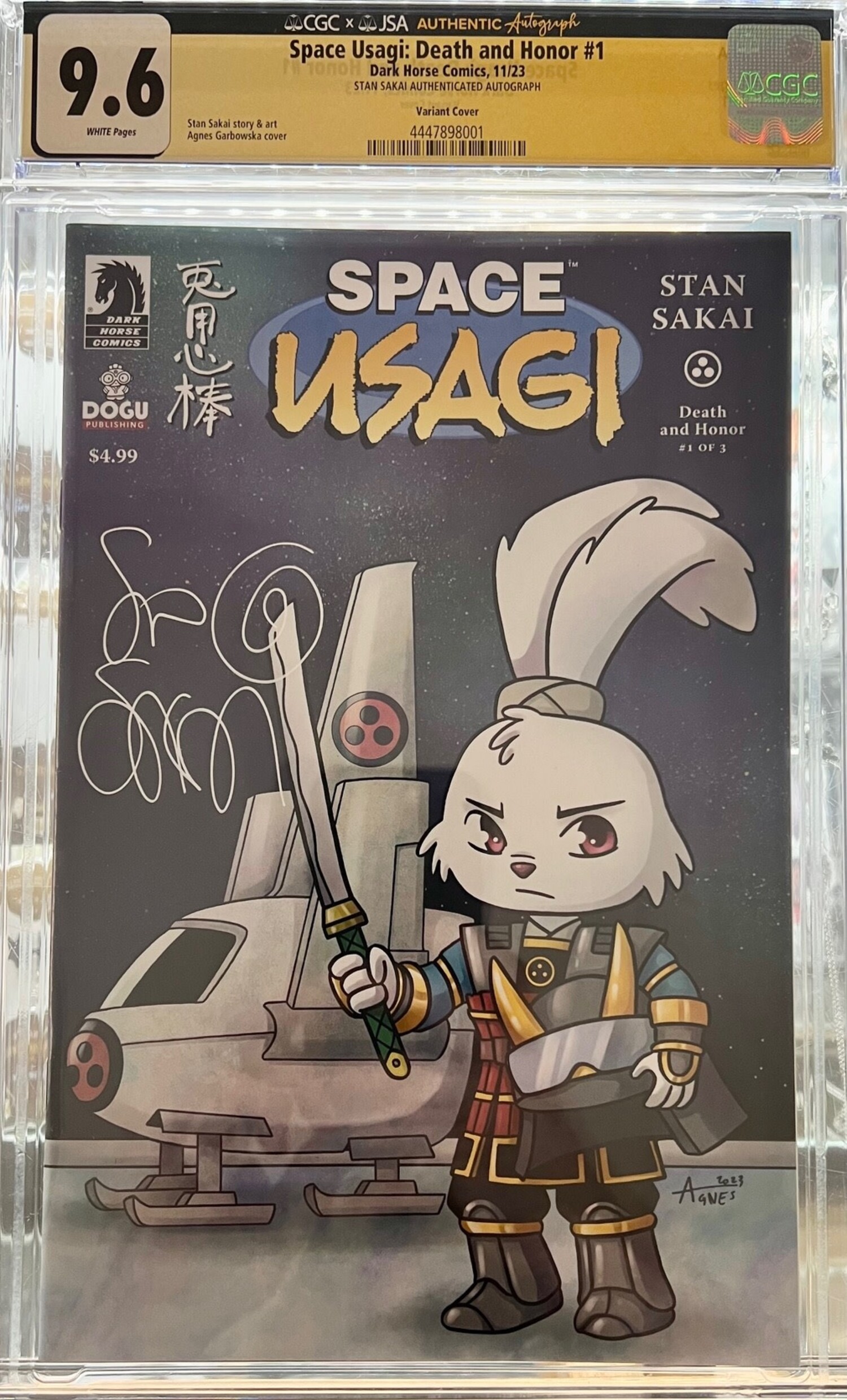 Space Usagi: Death and Honor #1 (2023) CGC 9.6 Signed: Stan Sakai