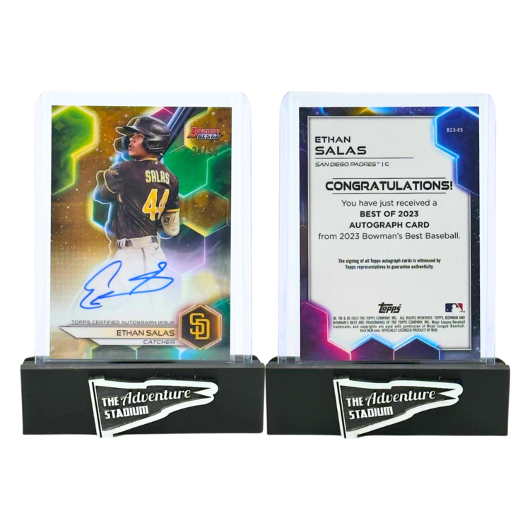 The Adventure Stadium 2023 Bowman's Best Ethan Salas Autograph "Best of 2023" 34/50