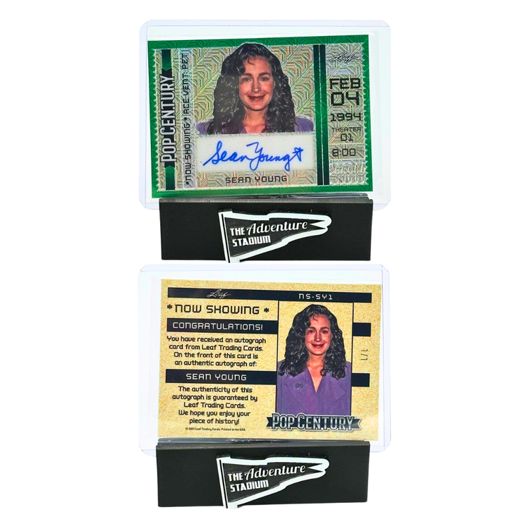 The Adventure Stadium 2024 Leaf Pop Century Sean Young Autograph "Now Showing" 1/1