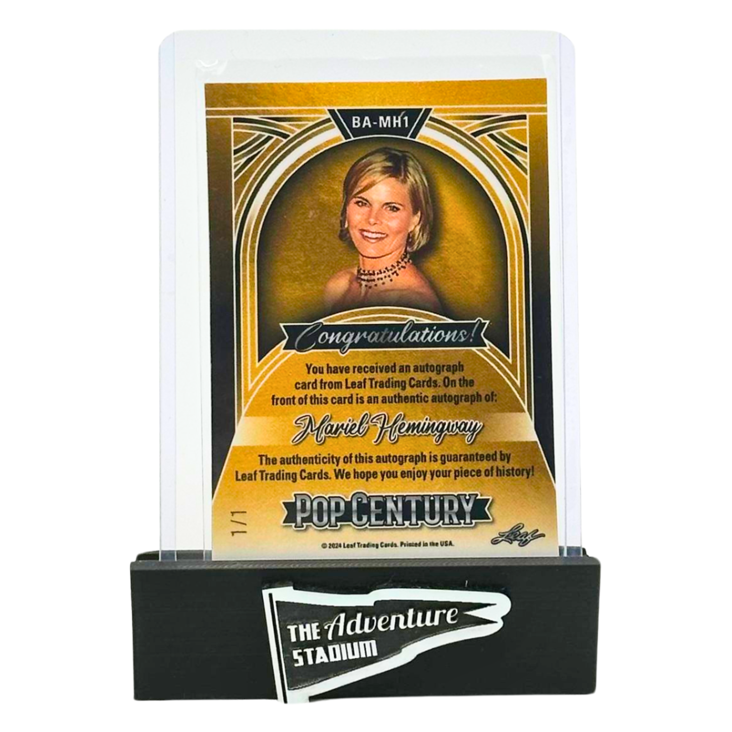 The Adventure Begins | 2024 Leaf Pop Century Mariel Hemingway Auto 