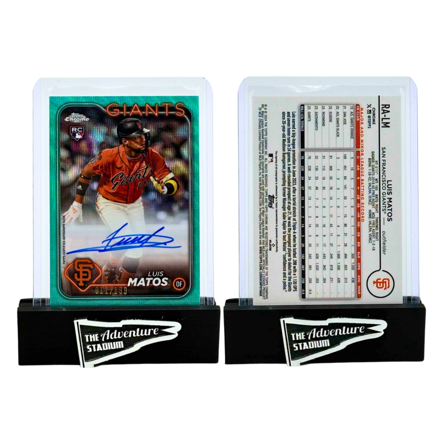 The Adventure Begins | 2024 Topps Chrome Luis Matos Auto The Adventure Begins | 2024 Topps Chrome Luis Matos Auto