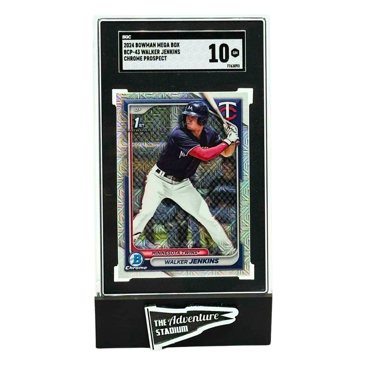 The Adventure Stadium 2024 Bowman Chrome Walker Jenkins Mojo Refractor SGC 10