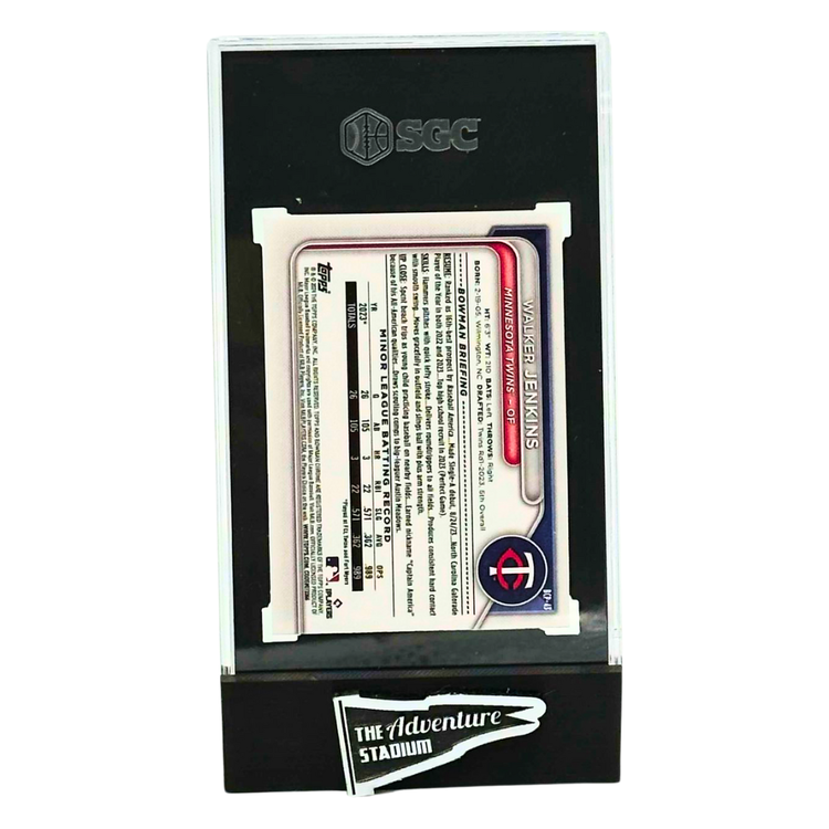 The Adventure Stadium 2024 Bowman Chrome Walker Jenkins Mojo Refractor SGC 10