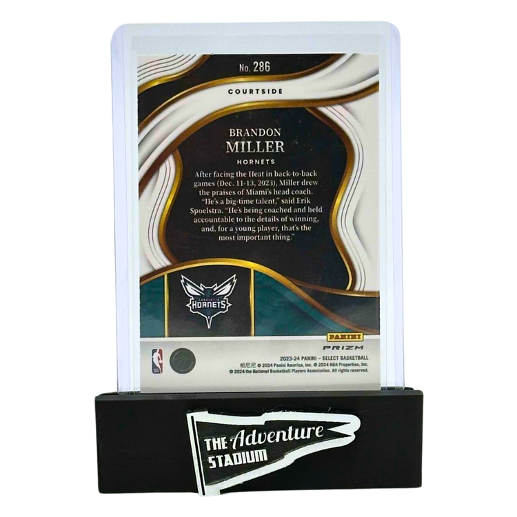 The Adventure Stadium 2023-24 Select Brandon Miller Seismic Silver