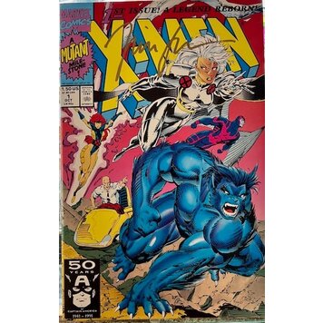 Marvel Comics X-Men #1 (1991)  Signed: Jim Lee w/ COA - Beast cover