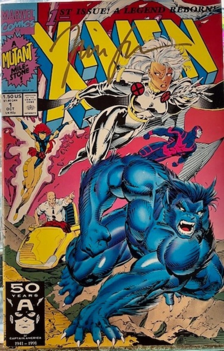 Marvel Comics X-Men #1 (1991)  Signed: Jim Lee w/ COA - Beast cover