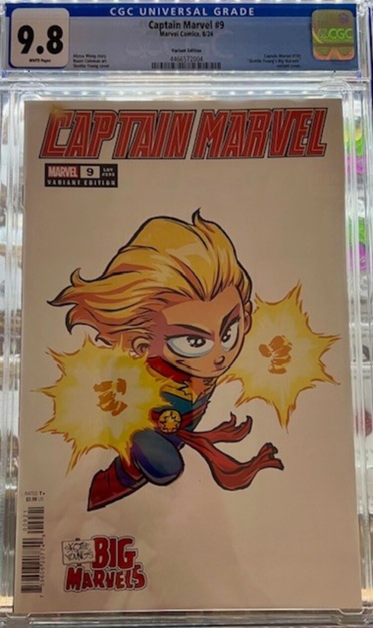 Marvel Comics Captain Marvel #9 (2024) CGC 9.8 Skottie Young