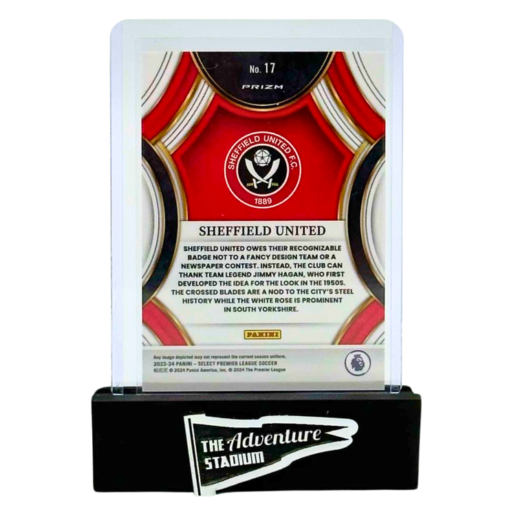The Adventure Stadium 2023 Panini Select Soccer Sheffield United Club Logo