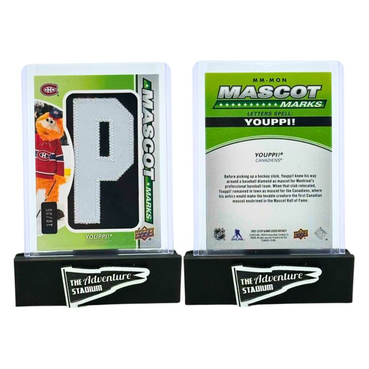 The Adventure Stadium 2022-23 Upper Deck SP Game Used Youppi! Patch 10/35