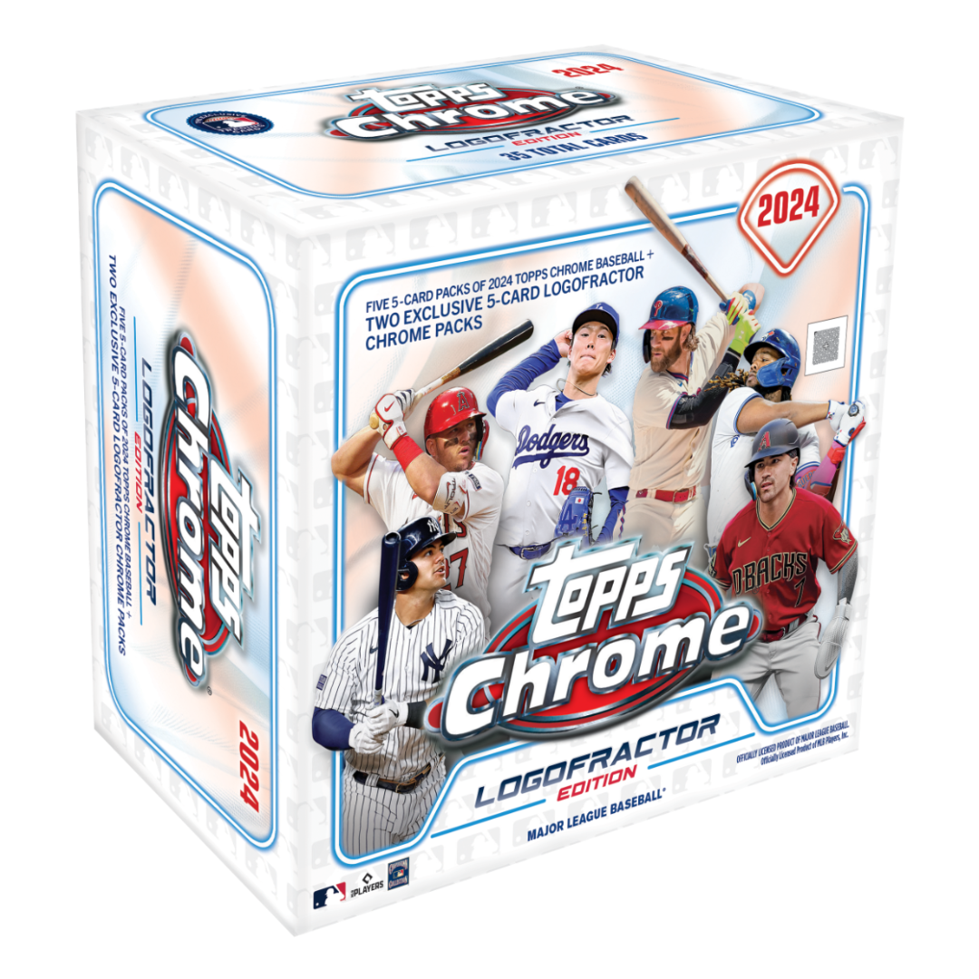 The Adventure Begins 2024 Topps Chrome Baseball Logofractor Ed. Mega