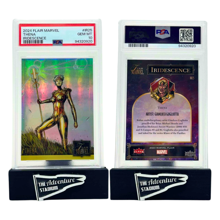 The Adventure Stadium 2024 Flair Marvel Thena Iridescence PSA 10