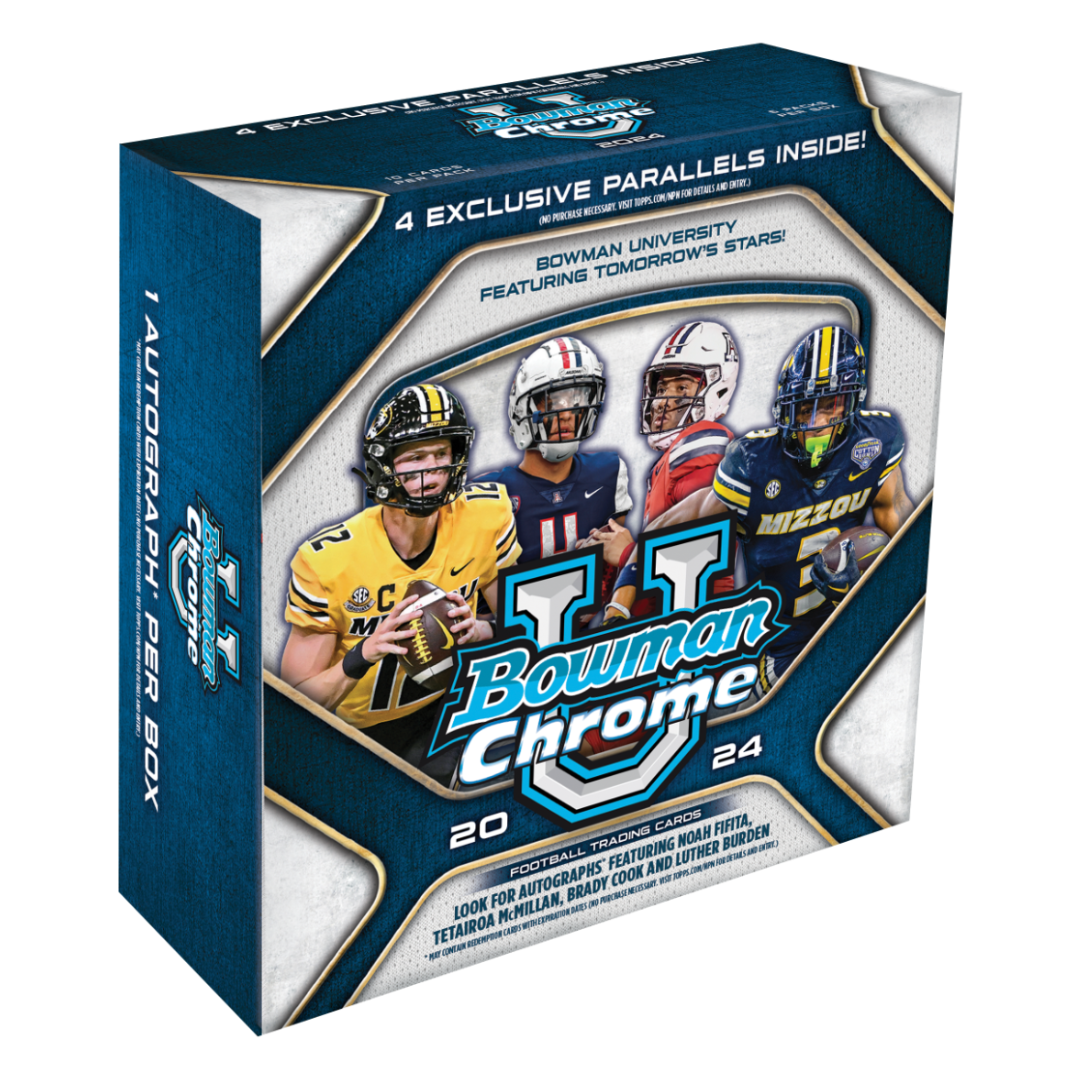 The Adventure Begins 2024 Bowman Chrome University Football Mega SE