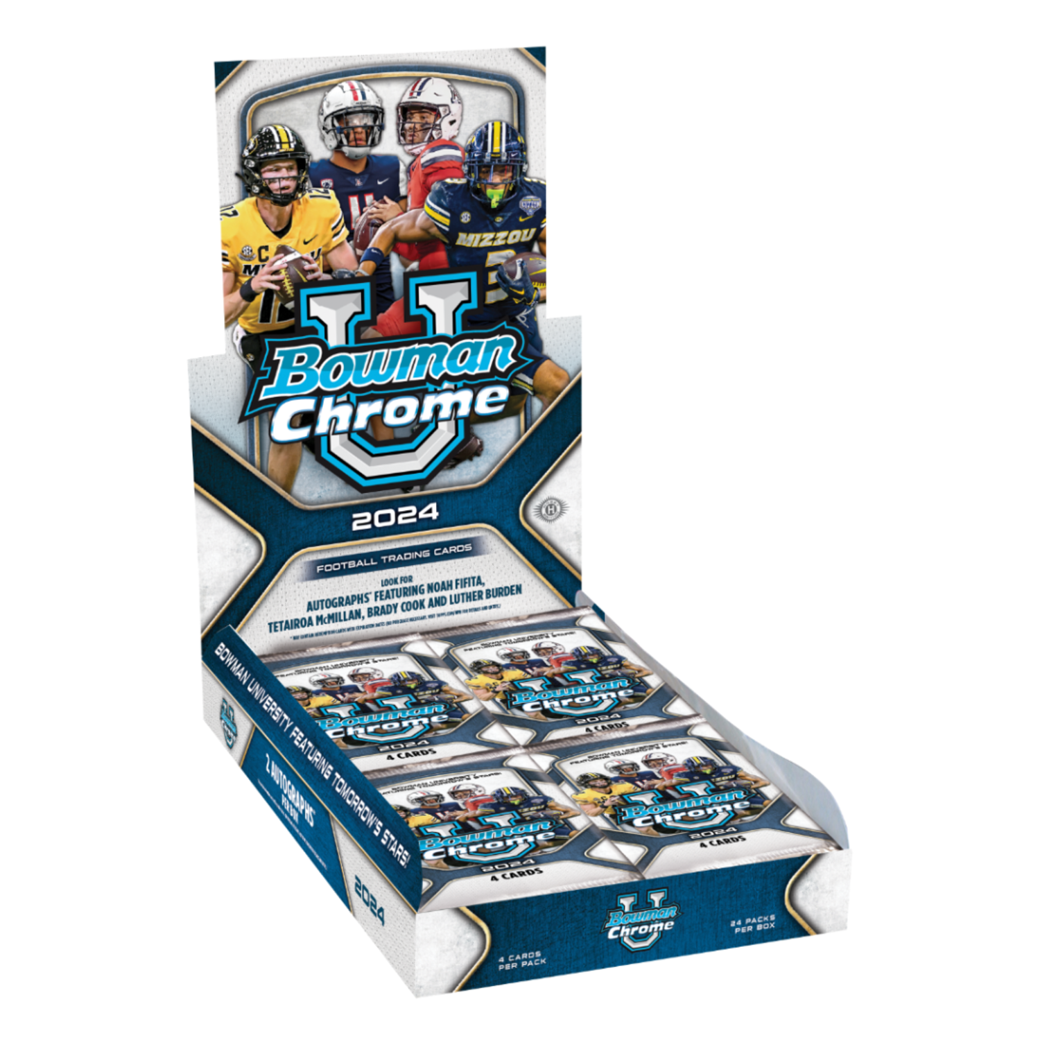 The Adventure Begins 2024 Bowman Chrome University Football Hobby