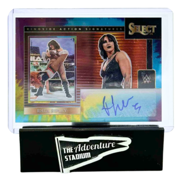 The Adventure Stadium 2024 Panini Select WWE Rhea Ripley Autograph Tie-Dye 06/25