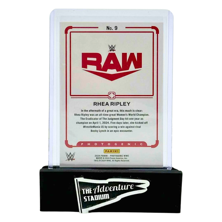 The Adventure Stadium 2024 Panini Photogenic WWE Rhea Ripley Photo Finish 2/5