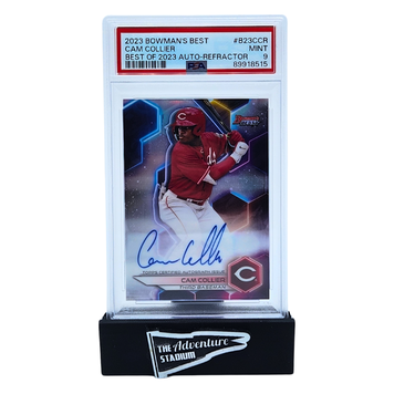 The Adventure Stadium 2023 Bowman's Best Cam Collier Autograph Refractor PSA 9