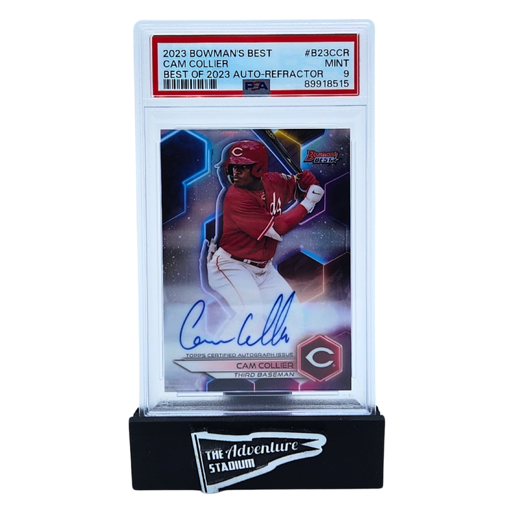 The Adventure Stadium 2023 Bowman's Best Cam Collier Autograph Refractor PSA 9