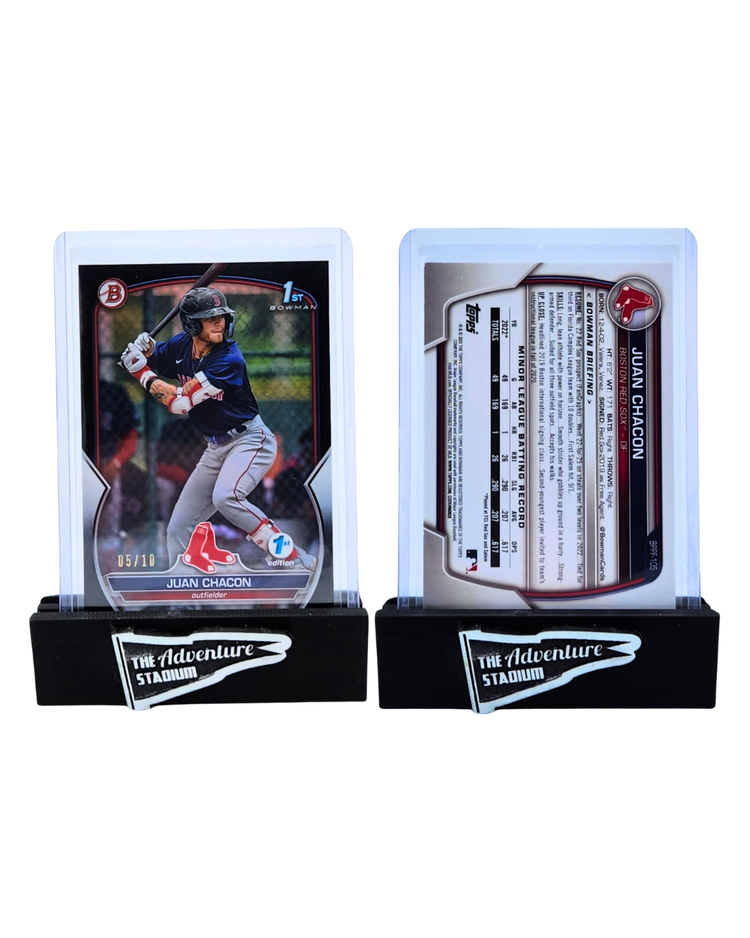 The Adventure Stadium 2023 Topps Bowman Juan Chacon Black 05/10