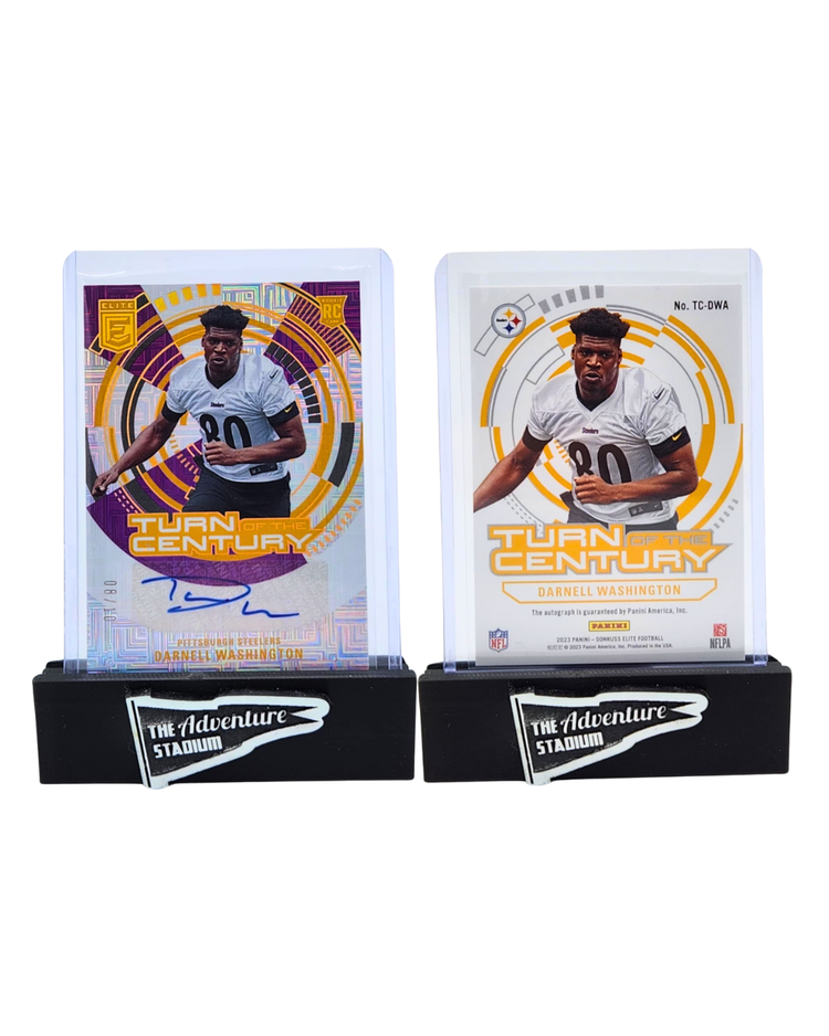 The Adventure Stadium 2023 Panini Donruss Elite Darnell Washington Autograph 08/10