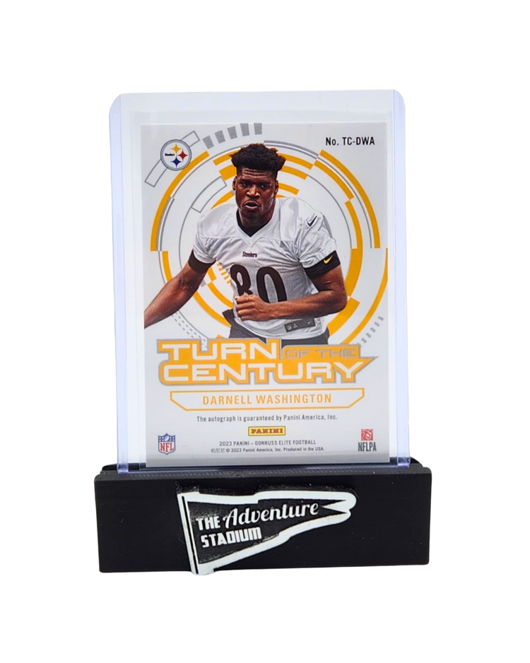 The Adventure Stadium 2023 Panini Donruss Elite Darnell Washington Autograph 08/10