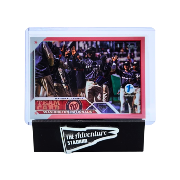 The Adventure Stadium 2023 Topps Series 1 Washington Nationals Team Card Pink 04/10