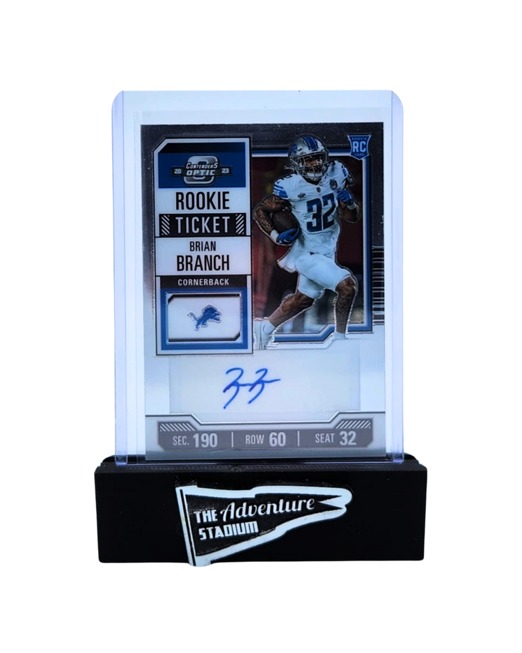 The Adventure Stadium 2023 Panini Contenders Optic Brian Branch Autograph