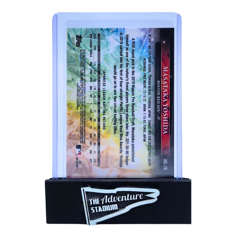The Adventure Stadium 2023 Topps Chrome Masataka Yoshida Hidden Gems