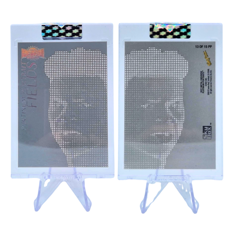 The Adventure Stadium 2021 UD Metal Universes Platinum Portraits Justin Fields