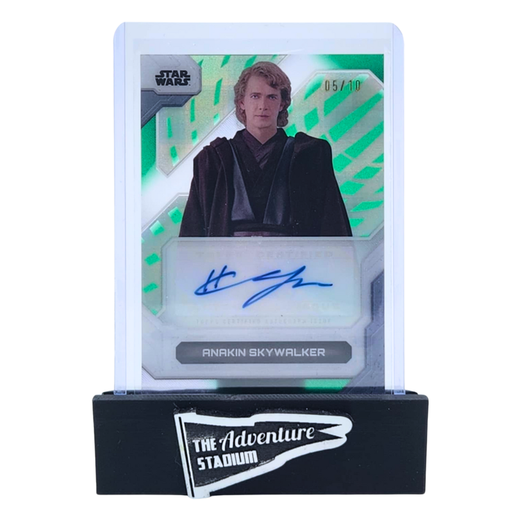 The Adventure Stadium 2024 Topps High Tek Anakin Skywalker Autograph Green 05/10