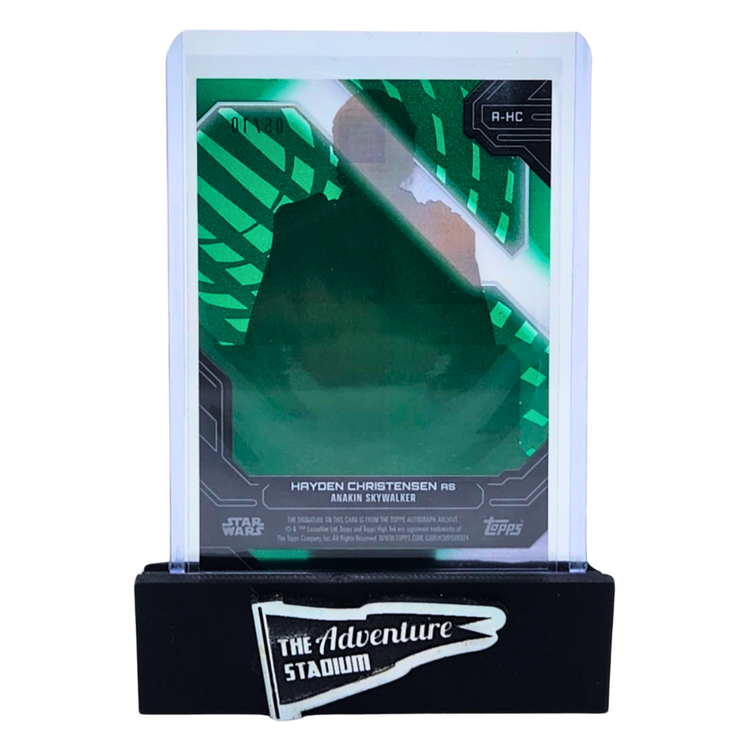 The Adventure Stadium 2024 Topps High Tek Anakin Skywalker Autograph Green 05/10
