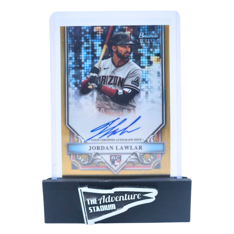 The Adventure Stadium 2024 Bowman Sterling Jordan Lawlar Autograph Gold 15/50