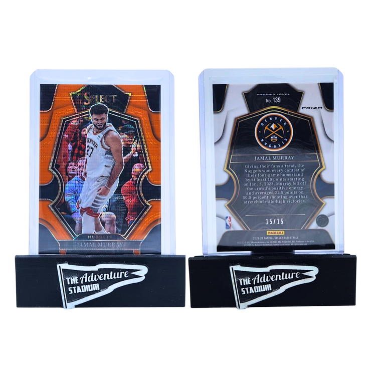 The Adventure Stadium 2022-23 Panini Select Jamal Murray Orange Pulsar 15/15