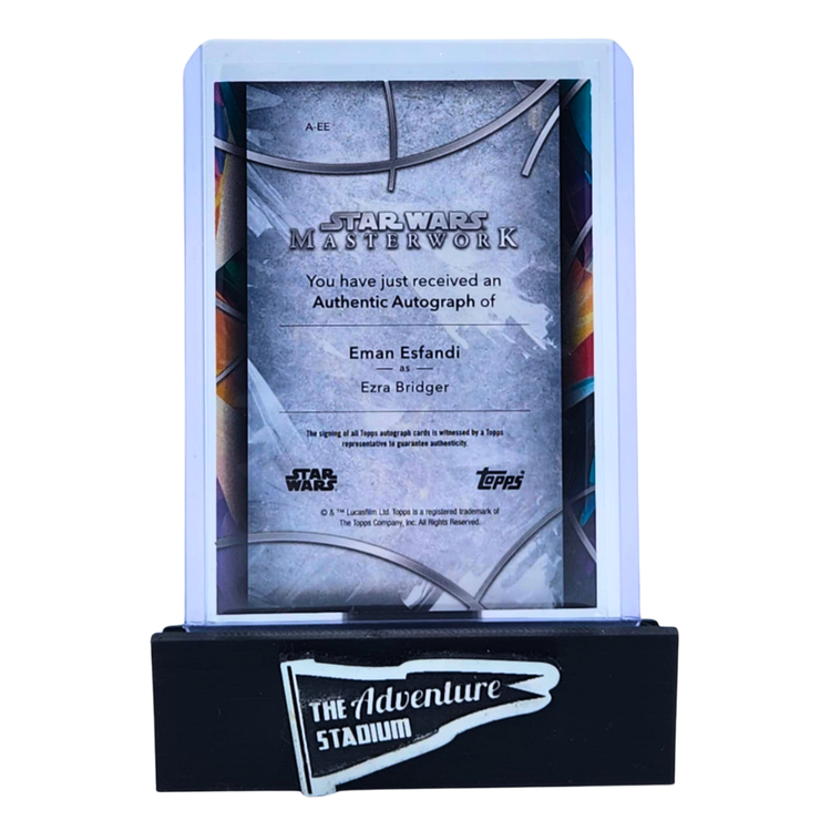 The Adventure Stadium 2025 Topps Star Wars Masterwork Ezra Bridger Autograph