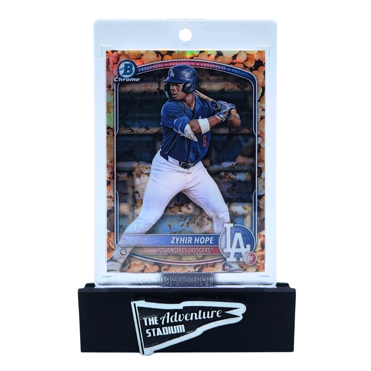 The Adventure Stadium 2025 Bowman Chrome Zyhir Hope Popcorn Refractor