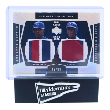 The Adventure Stadium 2003 Upper Deck Ultimate Collection C. Delgado/V. Guerrero Dual Patch 45/99