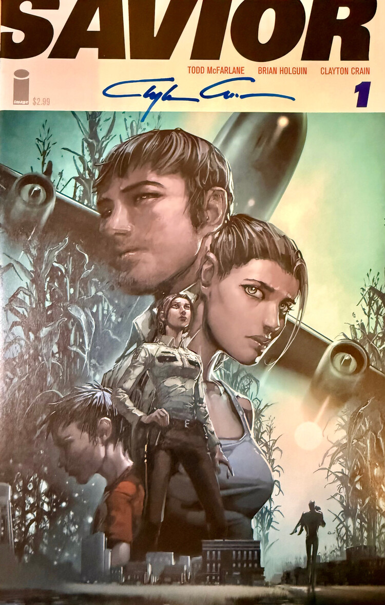Image Comics Savior #1 (2015) Signed Clayton Crain