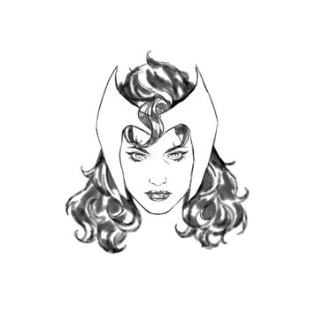Marvel Comics SCARLET WITCH AND QUICKSILVER #2 (1:50) SCARLET SKETCH