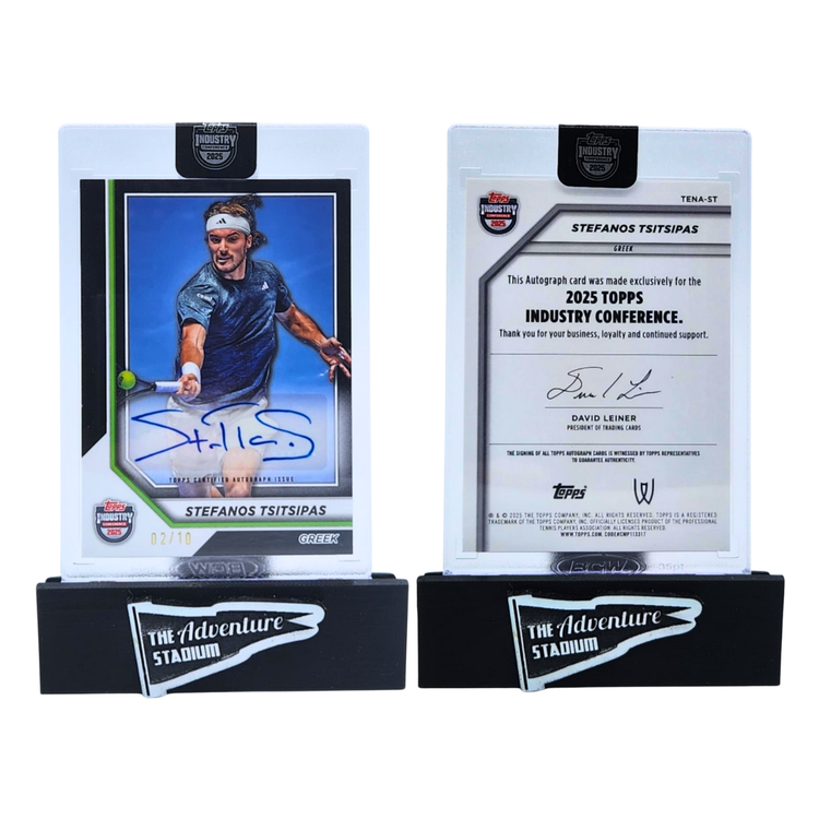 The Adventure Stadium 2025 Topps Industry Conference Stefanos Tsitsipas Autograph 02/10