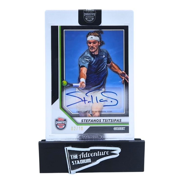 The Adventure Stadium 2025 Topps Industry Conference Stefanos Tsitsipas Autograph 02/10