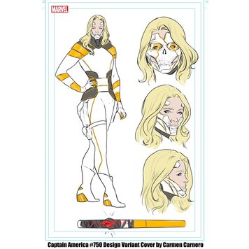 Marvel Comics CAPTAIN AMERICA #750 (1:10) CARNERO DESIGN