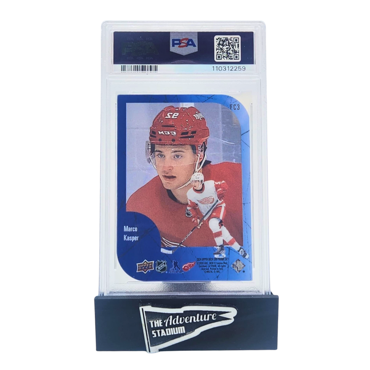 The Adventure Stadium 2024 UD CDD Conf. Marco Kasper '97 Retro Ice Future Champs PSA 9