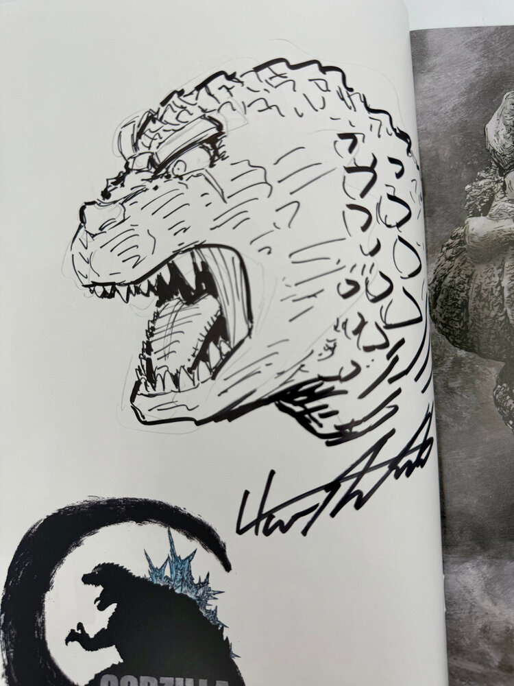 Godzilla Sketch 1.0 (Godzilla) Signed & Sketch: Kanatani