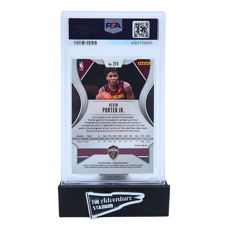 The Adventure Stadium 2019 Panini Prizm Kevin Porter Jr. Silver PSA 10