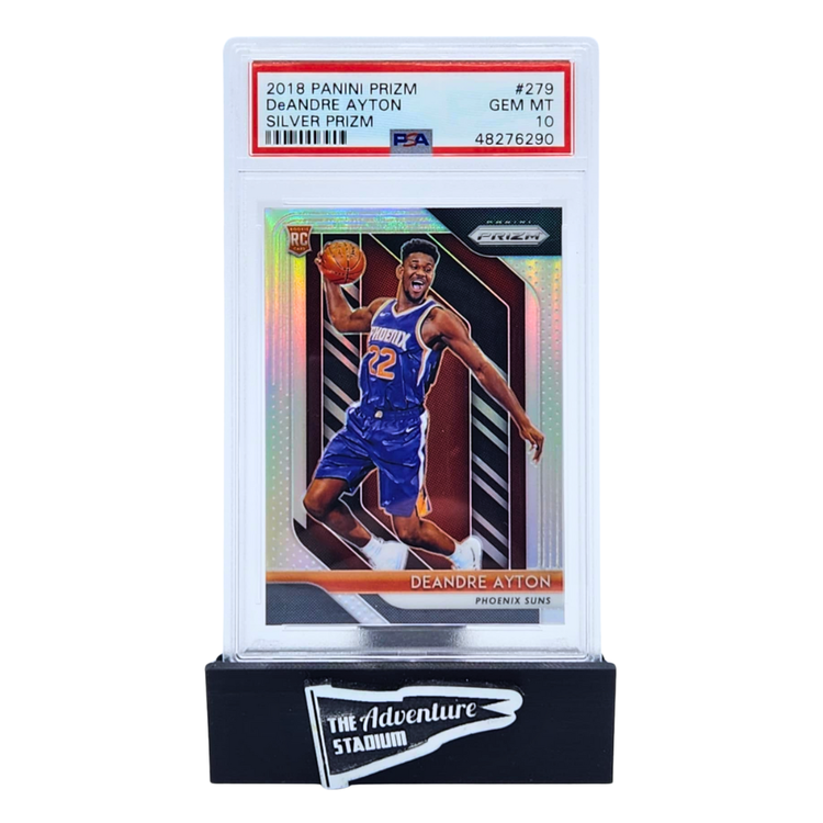 The Adventure Stadium 2018 Panini Prizm DeAndre Ayton Silver PSA 10