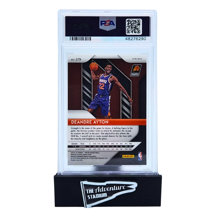 The Adventure Stadium 2018 Panini Prizm DeAndre Ayton Silver PSA 10